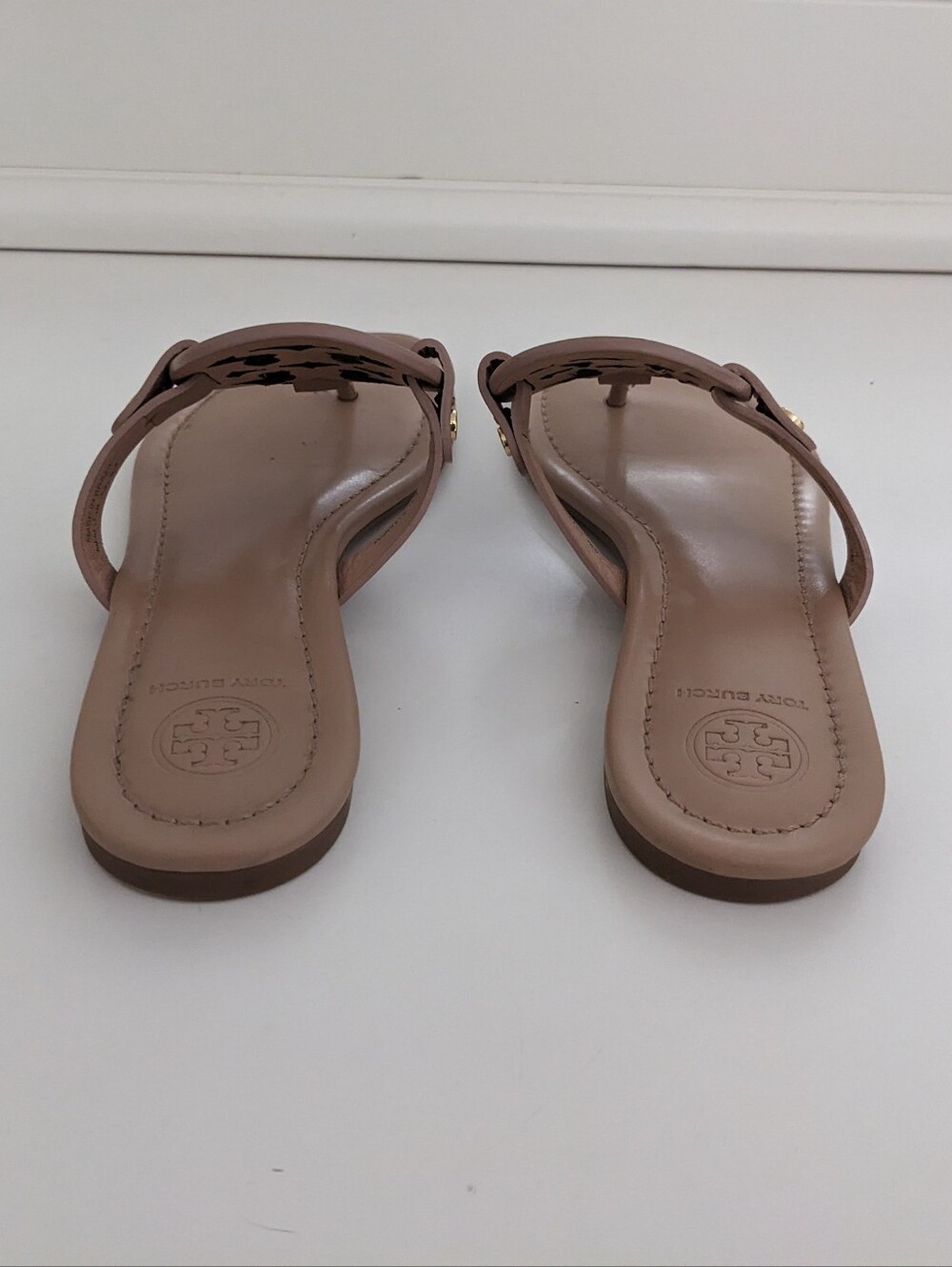 GUC! Tory Burch Miller Sandal In Beige/Tan Size 6 - Picture 6 of 16